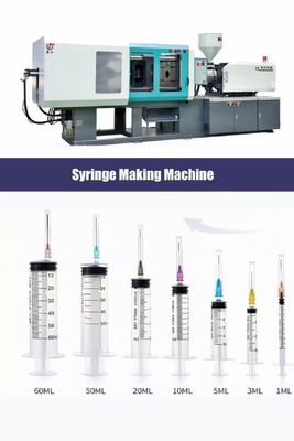 Máquina de fabricación de jeringas plastificantes de tipo de tornillo con 5 puntos ejectoros de voltaje 220V380V diseñada para la producción de jeringas